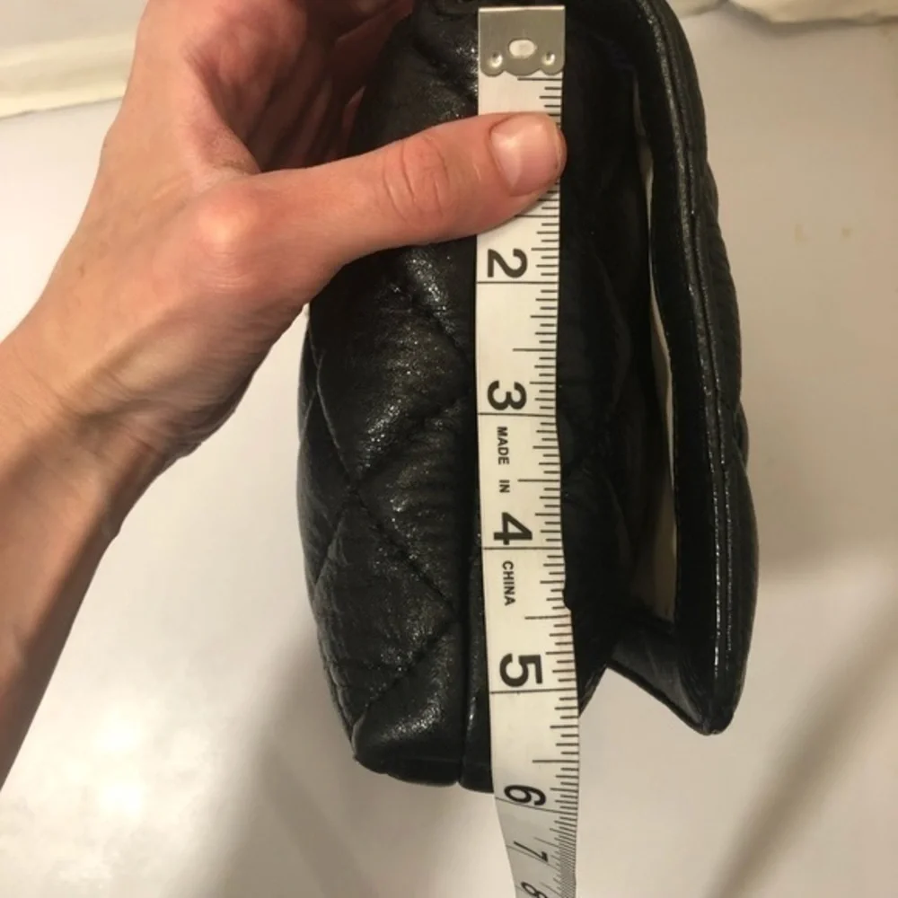 Kate spade black quilted flap bag